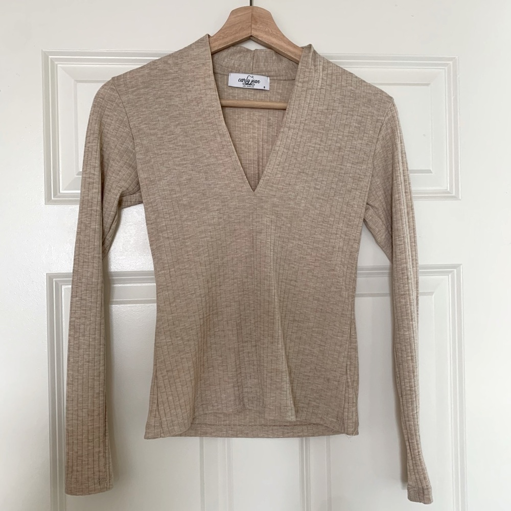 Carly Jean Fitted Long Sleeve Top